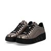 Rieker Platform Laced Shoe - Metallic